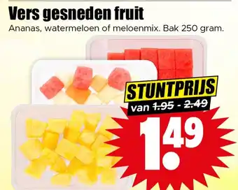 Dirk Vers gesneden fruit aanbieding