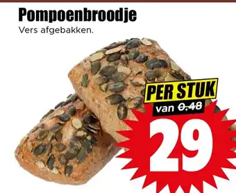 Dirk Pompoenbroodje aanbieding