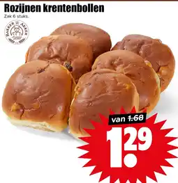 Dirk Rozijnen krentenbollen aanbieding