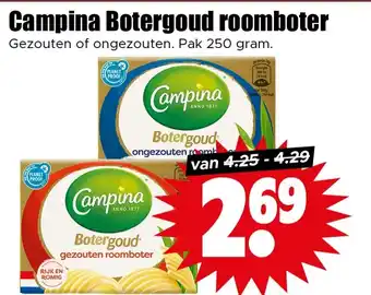 Dirk Campina Botergoud roomboter aanbieding