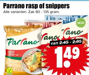 Dirk Parrano rasp of snippers aanbieding