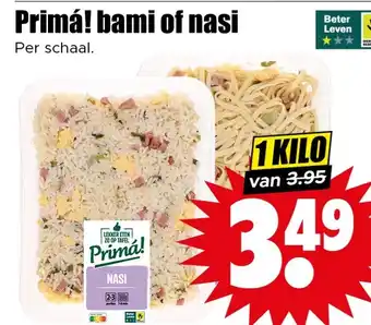Dirk Primá! bami of nasi aanbieding