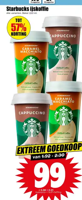 Dirk Starbucks ijskoffie aanbieding