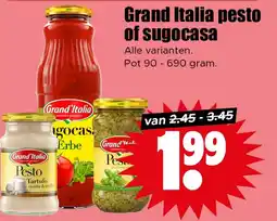 Dirk Grand Italia pesto of sugocasa aanbieding