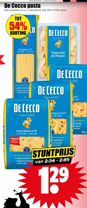 Dirk De Cecco pasta aanbieding