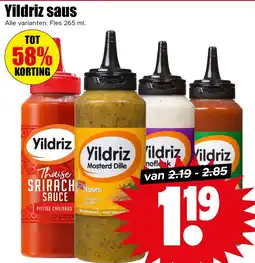 Dirk Yildriz saus aanbieding