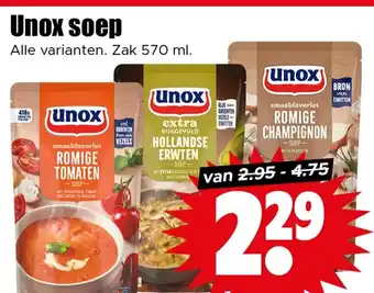 Dirk Unox soep aanbieding