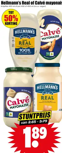Dirk Hellmann's Real of Calvé mayonaise aanbieding