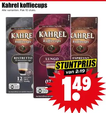 Dirk Kahrel koffiecups aanbieding