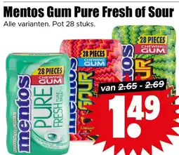 Dirk Mentos Gum Pure Fresh of Sour Haribo snoep aanbieding