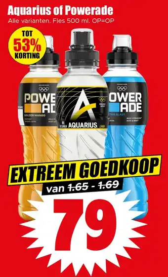 Dirk Aquarius of Powerade aanbieding