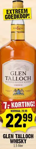 Dirk Glen talloch whisky aanbieding