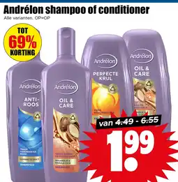 Dirk Andrélon shampoo of conditioner aanbieding