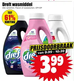 Dirk Dreft wasmiddel aanbieding