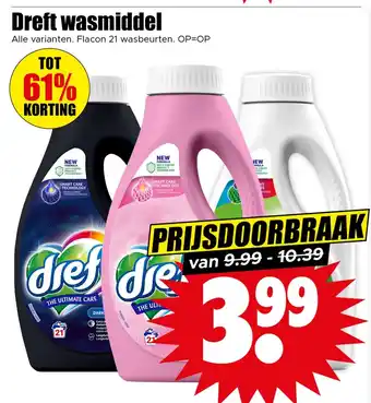 Dirk Dreft wasmiddel aanbieding