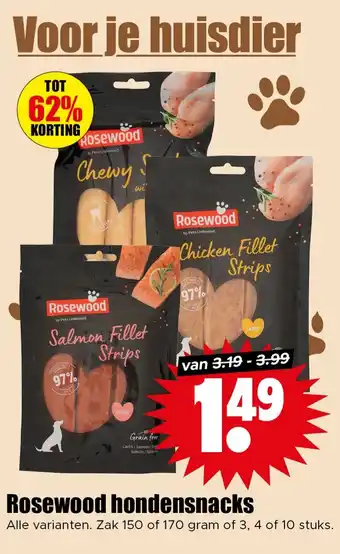 Dirk Rosewood hondensnacks aanbieding