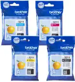 Amazon Originele Brother LC-3211VAL voordeelverpakking met inktcartridges zwart, cyaan, magenta en geel aanbieding