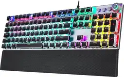 Bol.com AULA F2088 - Mechanisch Gaming Toetsenbord - Punk Ontwerp - RGB - QWERTY - Blue switch - Zwart aanbieding