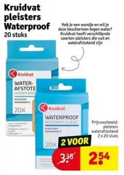 Kruidvat Kruidvat pleisters Waterproof aanbieding