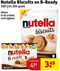 Kruidvat Nutella Biscuits en B-Ready aanbieding