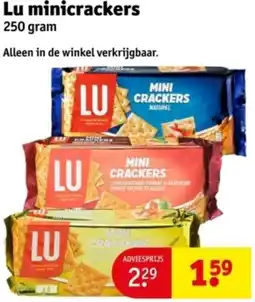Kruidvat Lu minicrackers aanbieding
