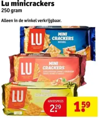 Kruidvat Lu minicrackers aanbieding