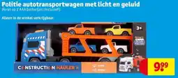 Kruidvat Politie autotransportwagen met licht en geluid aanbieding