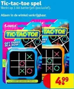 Kruidvat Tic-tac-toe spel aanbieding