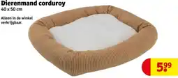 Kruidvat Dierenmand corduroy aanbieding