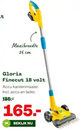 Welkoop Gloria Finecut 18 volt aanbieding