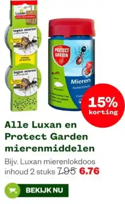 Welkoop Alle Luxan en Protect Garden mierenmiddelen aanbieding