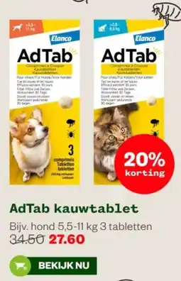 Welkoop AdTab kauwtablet aanbieding