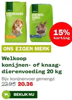 Welkoop Welkoop konijnen- of knaagdierenvoeding aanbieding