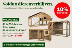 Welkoop Alle Voldux en Glorenza dierenverblijven aanbieding