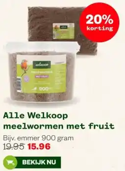 Welkoop Alle Welkoop meelwormen met fruit aanbieding
