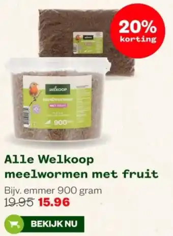 Welkoop Alle Welkoop meelwormen met fruit aanbieding