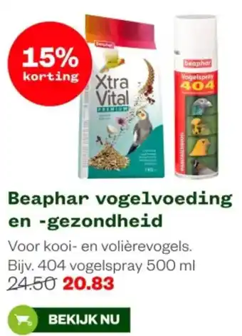 Welkoop Beaphar vogelvoeding en gezondheid aanbieding