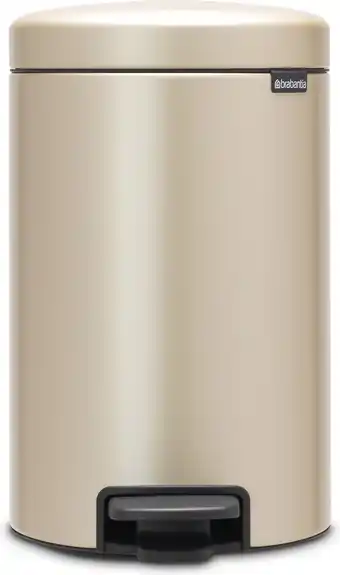 Bol.com Brabantia NewIcon Prullenbak - 12 l - Metallic Gold aanbieding