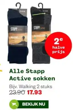 Welkoop Alle Stapp Active sokken aanbieding