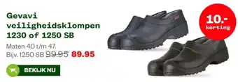 Welkoop Gevavi veiligheidsklompen aanbieding
