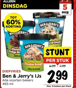 Vomar Voordeelmarkt Ben & Jerry's IJs aanbieding