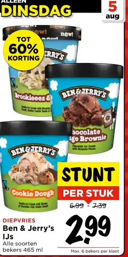 Vomar Voordeelmarkt Ben & Jerry's IJs aanbieding