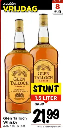 Vomar Voordeelmarkt Glen Talloch Whisky aanbieding