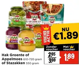 Vomar Voordeelmarkt Hak Groente of Appelmoes of Stazakken aanbieding