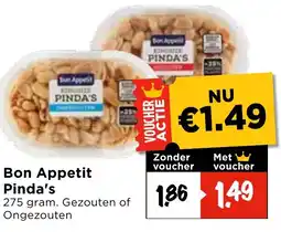 Vomar Voordeelmarkt Bon Appetit Pinda's aanbieding