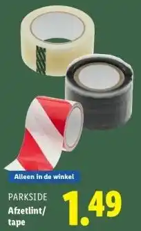 Lidl Afzetlint/ tape aanbieding