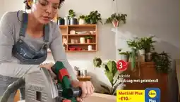 Lidl Invalzaag met geleiderail aanbieding