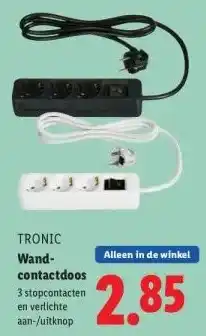 Lidl Wand- contactdoos aanbieding