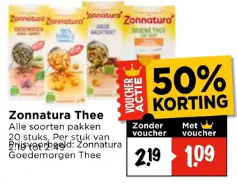 Vomar Voordeelmarkt Zonnatura Thee aanbieding