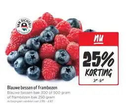 Jumbo Blauwe bessen of frambozen aanbieding